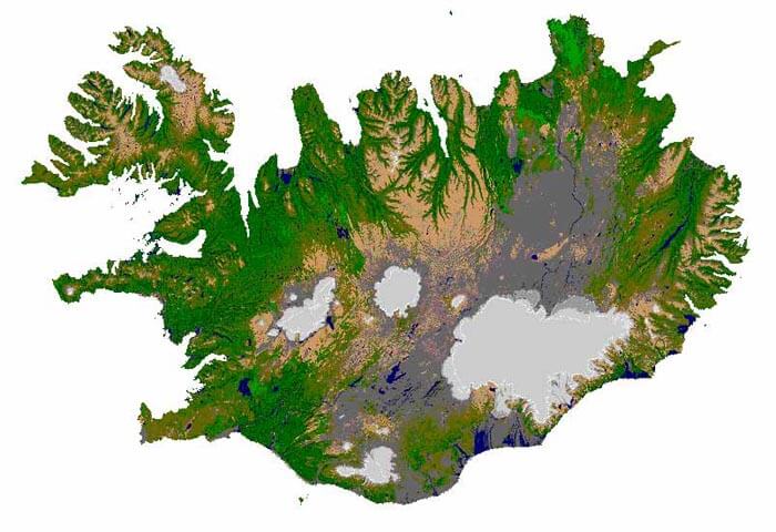 island physikalisch karte